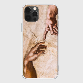 Чехол для iPhone 12 Pro Max с принтом Микеланджело сотворение Адама , Силикон |  | адам | бог | картина | картина микеланджело | микеланджело | микелянджело | рука адама | рука бога | скульптор | скульптор микеланджело | сотворение адама