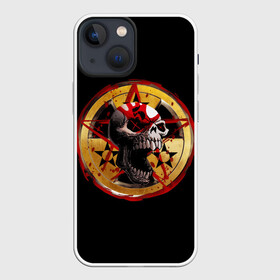 Чехол для iPhone 13 mini с принтом Five Finger Death Punch | FFDP ,  |  | 5fdp | america | death | ffdp | finger | five | hard | metal | music | punch | rock | skull | states | united | usa | америка | метал | музыка | рок | сша | хард | череп