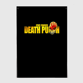 Постер с принтом FFDP | Five Finger Death Punch , 100% бумага
 | бумага, плотность 150 мг. Матовая, но за счет высокого коэффициента гладкости имеет небольшой блеск и дает на свету блики, но в отличии от глянцевой бумаги не покрыта лаком | 5fdp | america | death | ffdp | finger | five | hard | metal | music | punch | rock | skull | states | united | usa | америка | метал | музыка | рок | сша | хард | череп