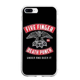 Чехол для iPhone 7Plus/8 Plus матовый с принтом Five Finger Death Punch (5FDP) , Силикон | Область печати: задняя сторона чехла, без боковых панелей | 5fdp | america | death | ffdp | finger | five | hard | metal | music | punch | rock | skull | states | united | usa | америка | метал | музыка | рок | сша | хард | череп