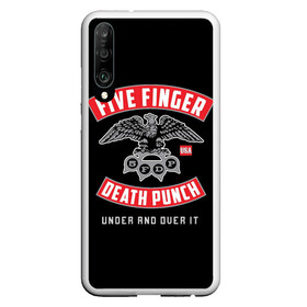 Чехол для Honor P30 с принтом Five Finger Death Punch (5FDP) , Силикон | Область печати: задняя сторона чехла, без боковых панелей | Тематика изображения на принте: 5fdp | america | death | ffdp | finger | five | hard | metal | music | punch | rock | skull | states | united | usa | америка | метал | музыка | рок | сша | хард | череп