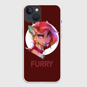 Чехол для iPhone 13 с принтом Furry fox ,  |  | furry | furry fox | антропоморфное животное | животные | зверь | лиса | фурри | человек
