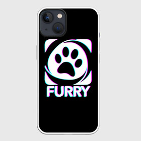 Чехол для iPhone 13 с принтом Furry ,  |  | furry | антропоморфные животные | лапа | логотип | люди животные | отпечаток | след | фурри | фурри фэндом | эмблема