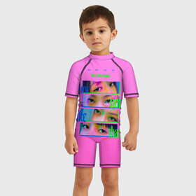 Детский купальный костюм 3D с принтом How you like that , Полиэстер 85%, Спандекс 15% | застежка на молнии на спине | black pink | blackpink | pop | блэк пинк | ким дженни | ким джи су | корейцы | лалиса манобан | музыка | поп | попса | розэ