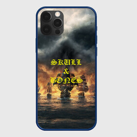 Чехол для iPhone 12 Pro с принтом Skull & Bones | Пираты , силикон | область печати: задняя сторона чехла, без боковых панелей | skull  bones | кости | морской разбойник | пираты | череп