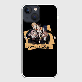 Чехол для iPhone 13 mini с принтом Kaguya Sama ,  |  | ahegao | anime | chika | fujiwara | girl | girls | is | kaguya | love | sama | senpai | waifu | war | аниме | ахегао | в | вайфу | войне | госпожа | девушка | кагуя | как | любви | манга | на | семпай | сенпай | тян | тяночка | чика