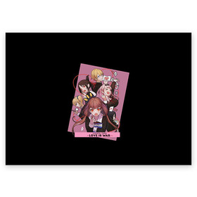 Поздравительная открытка с принтом Kaguya Sama Госпожа Кагуя , 100% бумага | плотность бумаги 280 г/м2, матовая, на обратной стороне линовка и место для марки
 | ahegao | anime | chika | fujiwara | girl | girls | is | kaguya | love | sama | senpai | waifu | war | аниме | ахегао | в | вайфу | войне | госпожа | девушка | кагуя | как | любви | манга | на | семпай | сенпай | тян | тяночка | чика