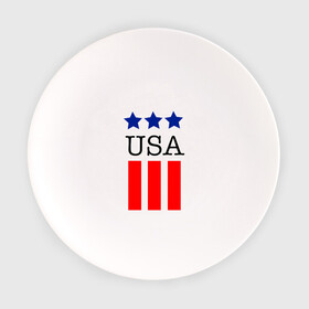 Тарелка с принтом США , фарфор | диаметр - 210 мм
диаметр для нанесения принта - 120 мм | Тематика изображения на принте: америка | американский флаг | красный | синий | сша