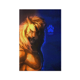 Обложка для паспорта матовая кожа с принтом Furry lion , натуральная матовая кожа | размер 19,3 х 13,7 см; прозрачные пластиковые крепления | Тематика изображения на принте: furry | lion | антропоморфные животные | лев | люди животные | разбойник | фурри | фурри фэндом