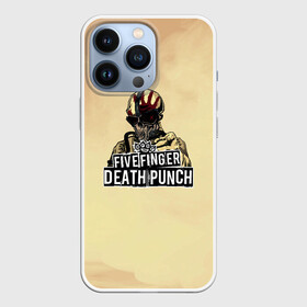 Чехол для iPhone 13 Pro с принтом фингер ,  |  | Тематика изображения на принте: ffdp | five finger death punch | американский рок | металл | рок | фингер