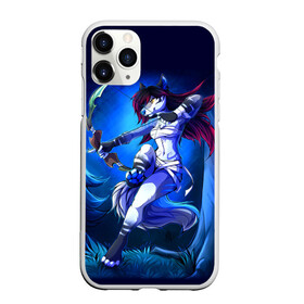 Чехол для iPhone 11 Pro матовый с принтом Furry warrior , Силикон |  | furry | warrior | амазонка | антропоморфное животное | воин | женщина | животные | зверь | лук | фурри | человек