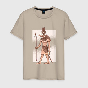 Мужская футболка хлопок с принтом Египетский Бог Крокодил Собек , 100% хлопок | прямой крой, круглый вырез горловины, длина до линии бедер, слегка спущенное плечо. | ancient god | ankh | crocodile | demiurg | egypt | elder god | nile | osiris | ra | sobek | анх | бог воды | бог нила | божество | демиург | древний египет | египетские боги | египетские иероглифы | египтянин | крокодилополь