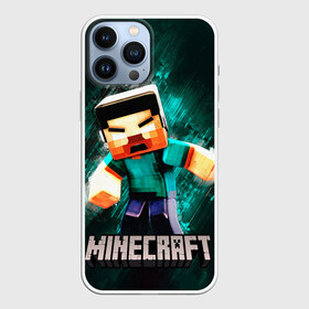 Чехол для iPhone 13 Pro Max с принтом MINECRAFT ,  |  | creeper | game | green | herobrine | kids | minecraft | детские | игры | компьютерные | крипер | майнкрафт | мобильные | персонаж | хиробрин