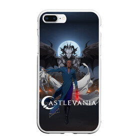 Чехол для iPhone 7Plus/8 Plus матовый с принтом Castlevania Исаак , Силикон | Область печати: задняя сторона чехла, без боковых панелей | alucard | anime | blood | castlevania | death | demon | dracula | evil | isaac | monster | netflix | sypha belnades | trevor belmont | vampire | vlad tepes | алукард | аниме | вампир | влад цепеш | демон | дракула | зло | каслвания | кровь | монстр | нетф