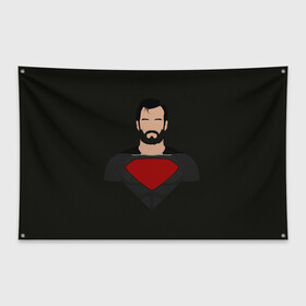 Флаг-баннер с принтом Кал Эл , 100% полиэстер | размер 67 х 109 см, плотность ткани — 95 г/м2; по краям флага есть четыре люверса для крепления | dc comics | superman | кларк кент | лига справедливости | супермен