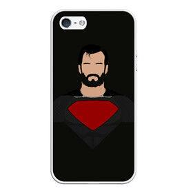 Чехол для iPhone 5/5S матовый с принтом Кал Эл , Силикон | Область печати: задняя сторона чехла, без боковых панелей | dc comics | superman | кларк кент | лига справедливости | супермен