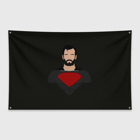 Флаг-баннер с принтом Кал Эл , 100% полиэстер | размер 67 х 109 см, плотность ткани — 95 г/м2; по краям флага есть четыре люверса для крепления | dc comics | superman | диси | кларк кент | супергерой