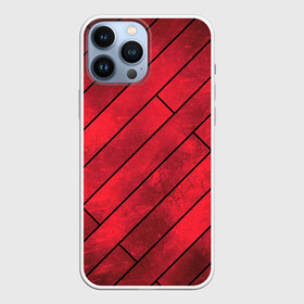 Чехол для iPhone 13 Pro Max с принтом Red Boards Texture ,  |  | attrition | boards | comic | dark | gloss | iron | light | metal | red | slabs | texture | wood | абстракция | глянец | дерево | доски | железо | картина | комикс | красный | линии | металл | паттерн | плиты | полосы | потертость | светлый