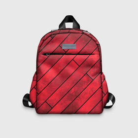 Детский рюкзак 3D с принтом Red Boards Texture , 100% полиэстер | лямки с регулируемой длиной, сверху петелька, чтобы рюкзак можно было повесить на вешалку. Основное отделение закрывается на молнию, как и внешний карман. Внутри дополнительный карман. По бокам два дополнительных кармашка | attrition | boards | comic | dark | gloss | iron | light | metal | red | slabs | texture | wood | абстракция | глянец | дерево | доски | железо | картина | комикс | красный | линии | металл | паттерн | плиты | полосы | потертость | светлый