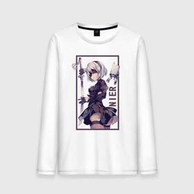 Мужской лонгслив хлопок с принтом replicant nier , 100% хлопок |  | 2b | ahegao | anime | girl | nier automata | replicant | waifu | аниме | ахегао | нир автомата | отаку | охегао | тян | тяночка