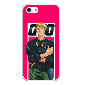 Чехол для iPhone 5/5S матовый с принтом Great Teacher Onizuka , Силикон | Область печати: задняя сторона чехла, без боковых панелей | Тематика изображения на принте: eikichi onizuka | great teacher onizuka | gto | onizuka | крутой учитель онидзука | онидзука | эйкити онидзука