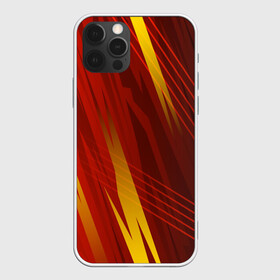 Чехол для iPhone 12 Pro с принтом Red sport style , силикон | область печати: задняя сторона чехла, без боковых панелей | Тематика изображения на принте: 3d | 3д | sport | абстракция | линии | паттерн | соты | спортивный стиль | текстуры