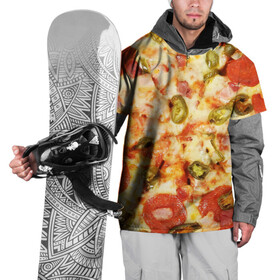 Накидка на куртку 3D с принтом Пицца , 100% полиэстер |  | Тематика изображения на принте: cheese | olives | pepperoni | pizza | пицца