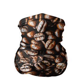 Бандана-труба 3D с принтом Зерна Кофе , 100% полиэстер, ткань с особыми свойствами — Activecool | плотность 150‒180 г/м2; хорошо тянется, но сохраняет форму | Тематика изображения на принте: beans | coffee | арабика | зерна | кофе