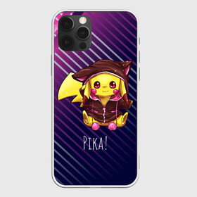 Чехол для iPhone 12 Pro Max с принтом Пикачу в костюме , Силикон |  | anime | picachu | pikachu | аниме | милый | пика | пикачу | покебол | покемон