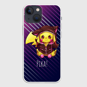 Чехол для iPhone 13 mini с принтом Пикачу в костюме ,  |  | anime | picachu | pikachu | аниме | милый | пика | пикачу | покебол | покемон