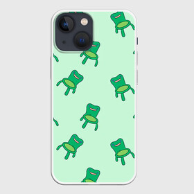 Чехол для iPhone 13 mini с принтом Froggy crossing ,  |  | animal crossing | game | games | анимал | играб игры | изабель | кросинг | кроссинг | мистер ресетти | том нук | энимал