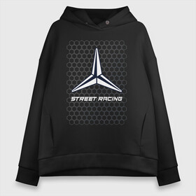 Женское худи Oversize хлопок с принтом Мерседес - Pro Racing , френч-терри — 70% хлопок, 30% полиэстер. Мягкий теплый начес внутри —100% хлопок | боковые карманы, эластичные манжеты и нижняя кромка, капюшон на магнитной кнопке | amg | auto | bens | benz | logo | merc | mercedes | mersedes | moto | pro | racing | star | vthctltc | авто | амг | бенц | звезда | класс | лого | логотип | мерин | мерс | мерседес | мото | символ | символы | ьуксувуы