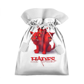 Подарочный 3D мешок с принтом Hades wolf , 100% полиэстер | Размер: 29*39 см | hades | puppy | red | roguelike | three headed | wolf | бесконечные круги ада | волк | компьютерная игра | красный | трехглавый | щенок