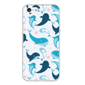 Чехол для iPhone 5/5S матовый с принтом Киты и тюлени , Силикон | Область печати: задняя сторона чехла, без боковых панелей | whale | белый кит | кит | киты | корабли | кораблики | маяк | морские | паттерн | синий кит | чайки