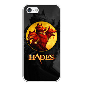 Чехол для iPhone 5/5S матовый с принтом Hades wolf , Силикон | Область печати: задняя сторона чехла, без боковых панелей | hades | roguelike | бесконечные круги ада | волк | компьютерная игра | красный | трехглавый