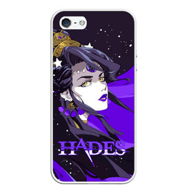 Чехол для iPhone 5/5S матовый с принтом Hades Nyx , Силикон | Область печати: задняя сторона чехла, без боковых панелей | nyx | roguelike | бесконечные круги ада | звезды | компьютерная игра | космос | мифология | никс