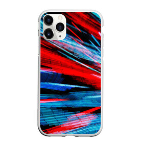 Чехол для iPhone 11 Pro Max матовый с принтом АНАГЛИФ И НИЧЕГО БОЛЬШЕ , Силикон |  | anaglyph | glitch. | red and blue | абстракция | анаглиф | глитч | графический эффект | красный синий | неон | свечение | фонари