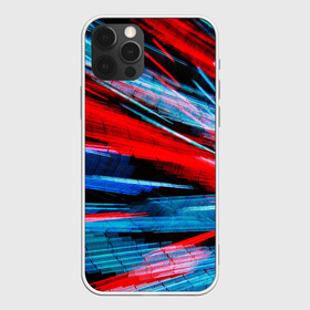 Чехол для iPhone 12 Pro Max с принтом АНАГЛИФ И НИЧЕГО БОЛЬШЕ , Силикон |  | anaglyph | glitch. | red and blue | абстракция | анаглиф | глитч | графический эффект | красный синий | неон | свечение | фонари