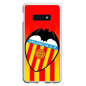 Чехол для Samsung S10E с принтом FC VALENCIA ФК ВАЛЕНСИЯ , Силикон | Область печати: задняя сторона чехла, без боковых панелей | Тематика изображения на принте: fc valencia | fifa | football | football club. | sport | uefa | английская премьер лига | лига финал | матч | спорт | уефа | финал | фифа | фк валенсия | футбол | футбольный клуб