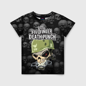 Детская футболка 3D с принтом Five Finger Death Punch 5FDP (Z) , 100% гипоаллергенный полиэфир | прямой крой, круглый вырез горловины, длина до линии бедер, чуть спущенное плечо, ткань немного тянется | 5fdp | 5фдп | ffdp | five finger death punch | ivan moody | living the dream | zoltan bathory | альтернатива | грув метал | золтан батори | музыка | ню метал | рок | хард рок