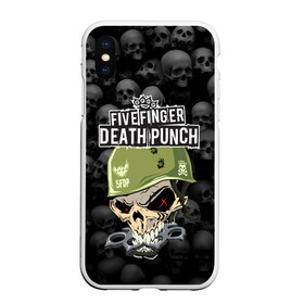 Чехол для iPhone XS Max матовый с принтом Five Finger Death Punch 5FDP (Z) , Силикон | Область печати: задняя сторона чехла, без боковых панелей | 5fdp | 5фдп | ffdp | five finger death punch | ivan moody | living the dream | zoltan bathory | альтернатива | грув метал | золтан батори | музыка | ню метал | рок | хард рок