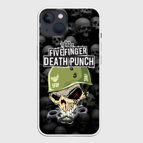 Чехол для iPhone 13 с принтом Five Finger Death Punch | 5FDP (Z) ,  |  | 5fdp | 5фдп | ffdp | five finger death punch | ivan moody | living the dream | zoltan bathory | альтернатива | грув метал | золтан батори | музыка | ню метал | рок | хард рок