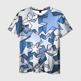 Мужская футболка 3D с принтом Магические звезды , 100% полиэфир | прямой крой, круглый вырез горловины, длина до линии бедер | stars | абстракция | звезды | магические | паттерн | творчество
