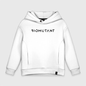 Детское худи Oversize хлопок с принтом BIOMUTANT BLACK LOGO БИОМУТАНТ ЧЕРНОЕ ЛОГО (Z) , френч-терри — 70% хлопок, 30% полиэстер. Мягкий теплый начес внутри —100% хлопок | боковые карманы, эластичные манжеты и нижняя кромка, капюшон на магнитной кнопке | Тематика изображения на принте: biomutant | commando | cyfreaks | damdon | dead eye | hyra | mercenary | primal | rpg | saboteur | sentinel | биомутант | дамдон | диверсант | кунг фу сказка | постапокалиптический мир | рпг