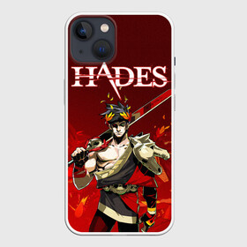Чехол для iPhone 13 с принтом Hades Zagrei ,  |  | dionysus | hades | roguelike | zagrei | бесконечные круги ада | дионис | загрей | компьютерная игра | мифология