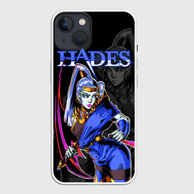 Чехол для iPhone 13 с принтом Hades Megaera ,  |  | hades | megaera | roguelike | аид | бесконечные круги ада | компьютерная игра | мегера | мифология