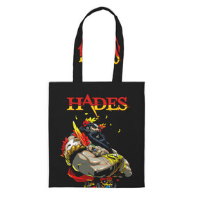 Шоппер 3D с принтом Hades , 100% полиэстер | Плотность: 200 г/м2; Размер: 34×35 см; Высота лямок: 30 см | hades | roguelike | аид | бесконечные круги ада | бог подземного мира | компьютерная игра | мифология