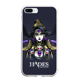 Чехол для iPhone 7Plus/8 Plus матовый с принтом Hades Nyx , Силикон | Область печати: задняя сторона чехла, без боковых панелей | nyx | roguelike | бесконечные круги ада | богиня ночи | звезды | компьютерная игра | космос | мифология | никс | ночь