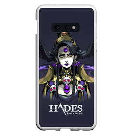 Чехол для Samsung S10E с принтом Hades Nyx , Силикон | Область печати: задняя сторона чехла, без боковых панелей | nyx | roguelike | бесконечные круги ада | богиня ночи | звезды | компьютерная игра | космос | мифология | никс | ночь