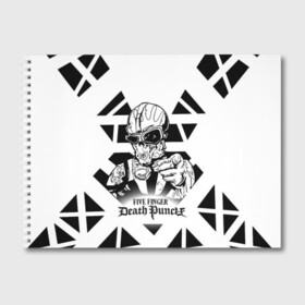 Альбом для рисования с принтом Five Finger Death Punch , 100% бумага
 | матовая бумага, плотность 200 мг. | 5fdp | cмертельный удар пятью пальцами | f8 рок | ffdp | five finger death punch | metal | rock | золтан батори | метал | музыка | рок группы | рокерские